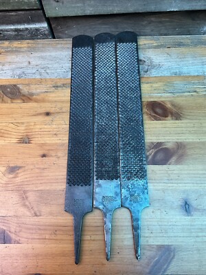 VINTAGE RESTPOSTEN x3 FERRIER SCHMIEDE - ''''SAVE EDGE U.S.A. DATEIEN