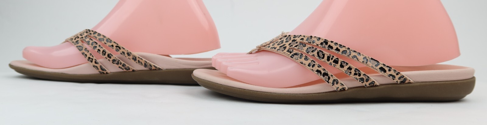 Vionic Alta Leopard Toe Post Orthotic Sandals Ros… - image 9