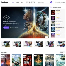 Gaming Store Website Design with Free VPS Web Hosting and Installation
