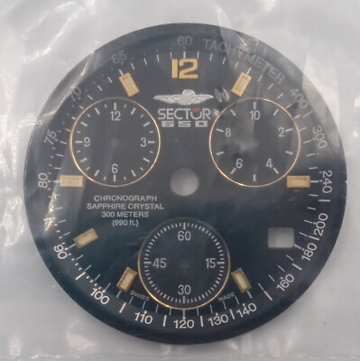 NOS Sector 650 chronograph esfera sphere 5215326025 dial watch vintage