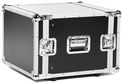TEGO PRO 8 HE 19'' Effektrack Flightcase, 43 cm tief, Double Door, Verstärkerrack