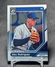 Alex Rodriguez Optic Chrome 2024 Donruss Baseball Card #6 Seattle Mariners
