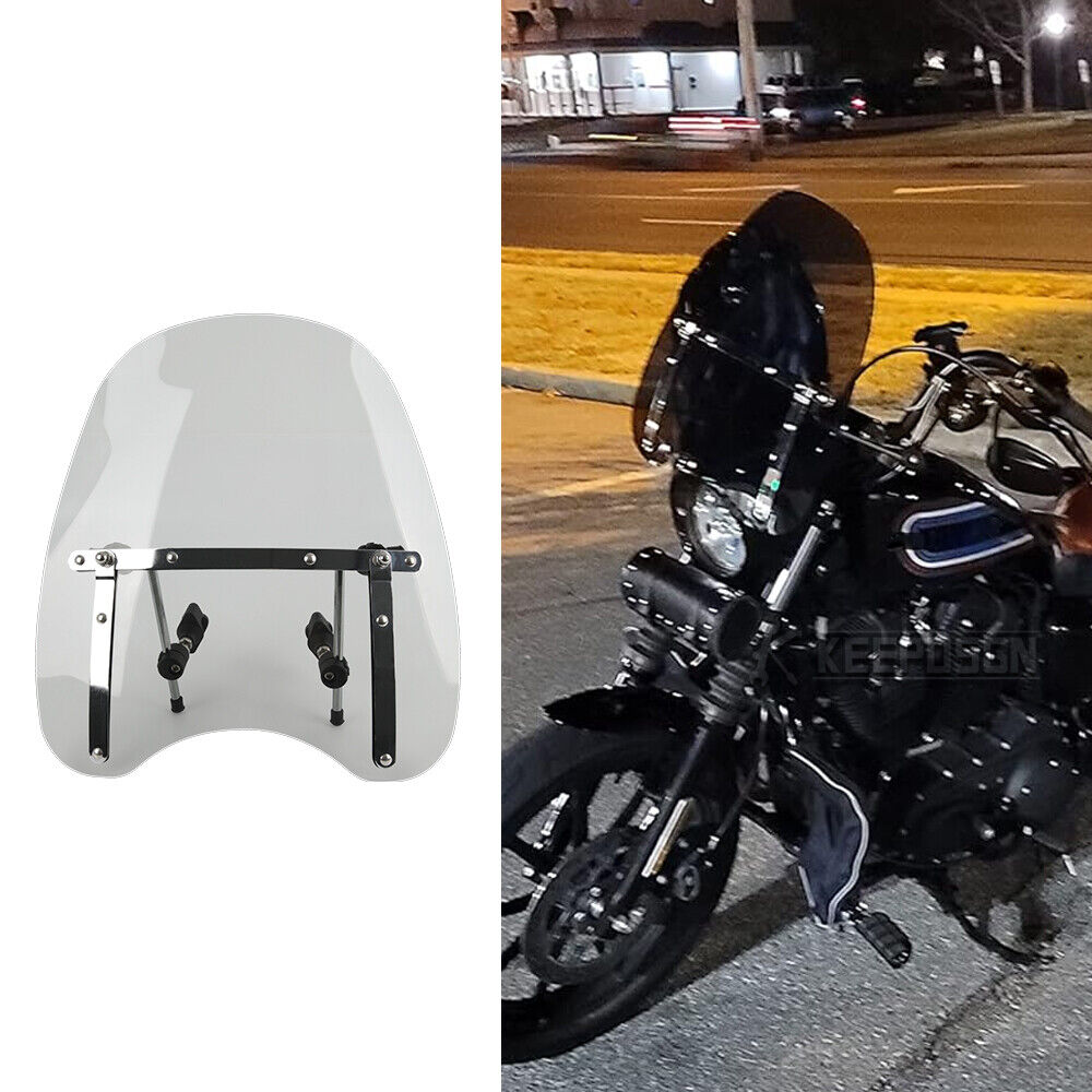 Large Light Smoke Windshield Screen For Harley Sportster XL Large Light Smoke Windshield Screen For Harley Sportster XL