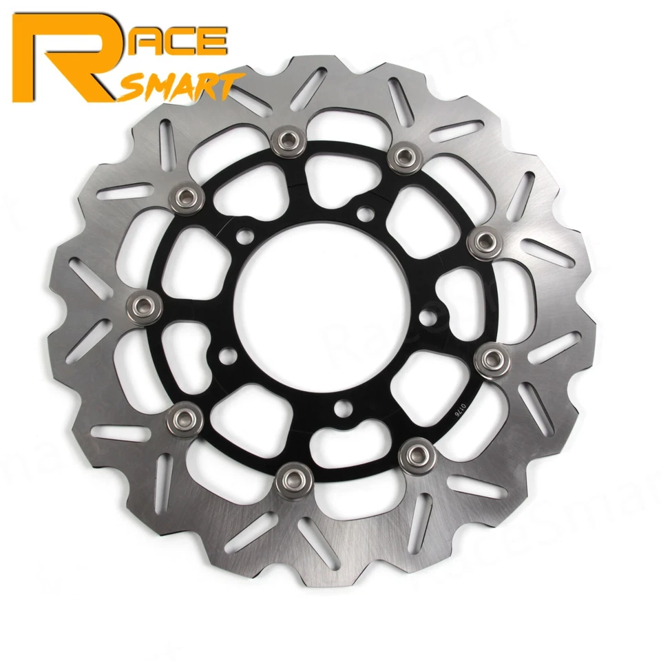 Rotores de freno delanteros negros para Suzuki GSXR600 GSXR750 2006 2007 GSXR1000 2005-2008 Foto 2 de 4