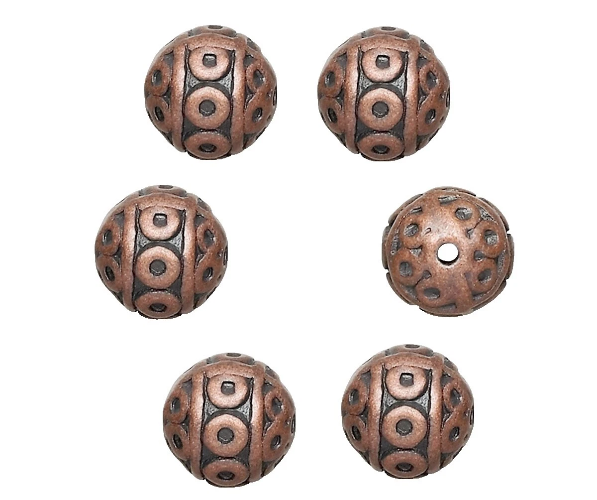 Copper Antique 8 - 8.9 mm Size Jewelry Making Beads