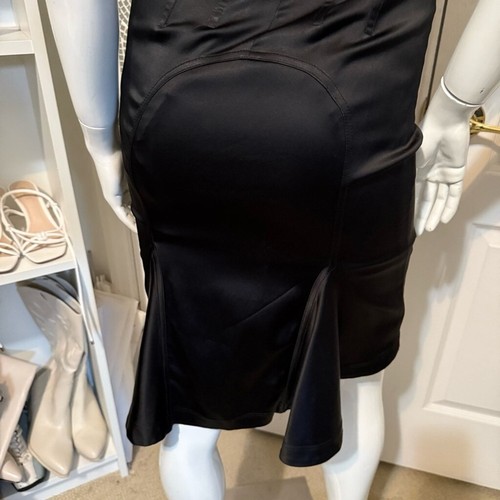 Designed by FERRE Jeans Black Bodycon Designers Dress S • Made in Italy - Picture 8 of 16