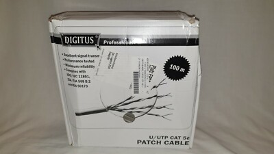 Digitus DK-1511-P-1 Netzwerkkabel CAT 5e U/UTP 4 x 2 x 0.20 mm² Grau 100 m