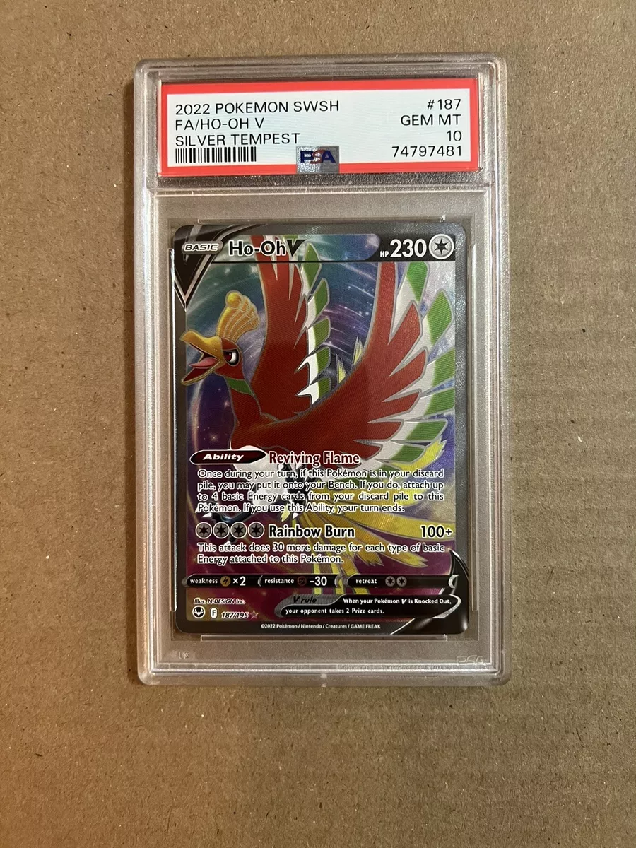 Ho Oh V Silver Tempest Psa 10