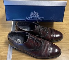 Vintage STAFFORD leather shoes made in USA,size 9 1/2