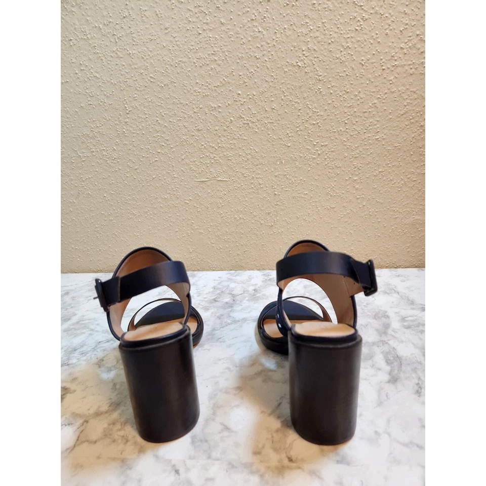 Klub Nico 女式海军蓝双肩带露跟厚底凉鞋 10 — 第 3/4 张图片