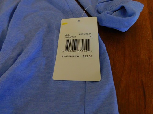 Hurley purple pullover hoodie w knot waist girl sz 6 NWT - Picture 3 of 3