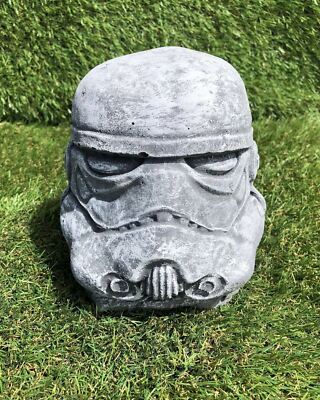 Großer Beton Stormtrooper Star Wars Motiv Garten Ornament Frostgeschützt