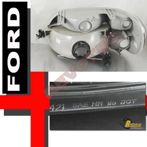 Хромированные фары 1995-2001 Ford Explorer XL XLT + комплект угловых сигнальных фар - Изображение 3 из 4