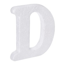Foam Letters D Letter EPS White Polystyrene Letter Foam 100mm/4 Inch
