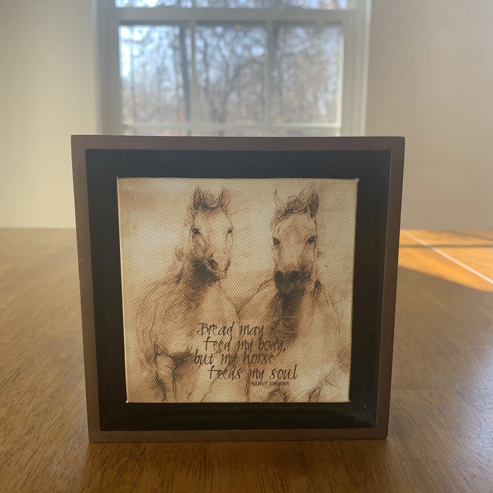 Big Sky резчики Леонардо портфолио лошадей тени коробка табличка декор вдохновение - Изображение 2 из 4