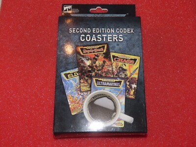 Warhammer 40.000 Second Edition Codex Untersetzer Set 4 Bierdeckel Neu in OVP New Nostalgie