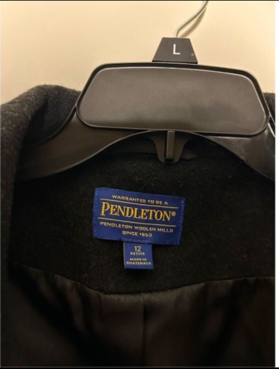 Pendleton gray wool jacket size 12 petite - image 3