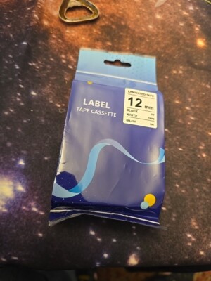 5 Pack of Laminated Printer Label Tape For Brother P-Touch TZ TZE-231  12mm