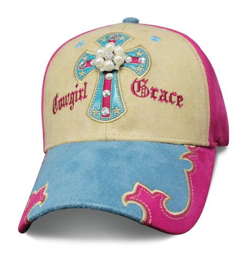 Women's Caps Hats Heartland Ladies Country Faux Leather Rhinestones & Studs - Picture 9 of 13