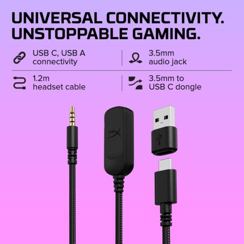 HyperX Cloud III Wired Gaming Headset PC/PS5/Xbox Series X SDTS Spatial Black - Picture 3 of 9