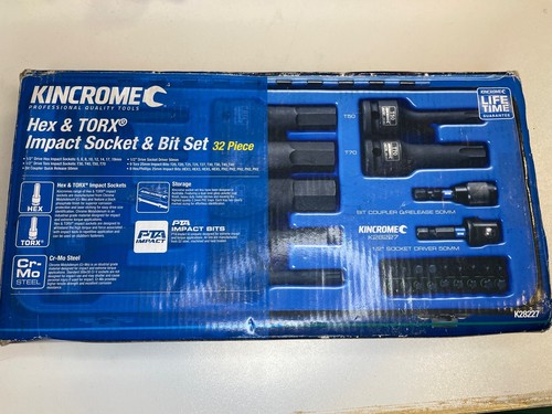 Kincrome Hex & Torx 1/2” Impact Socket & Bit 32 pc Set (K28227) - Used - Picture 10 of 10