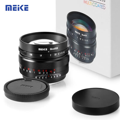 MEIKE 50mm F0.95 APS-C Manual Lens for Sony E Canon Fuji X M4/3 Camera