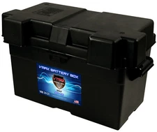 VMAXTANKS ADJUSTABLE Vented BATTERY BOX for Marine Group 24 for boats pontoons