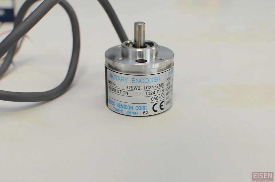 NIDEC NEMICON Rotary Encoder OEW2-1024-2MD 050-00 DC5V 1024 pulse/rev - Image 4 of 4