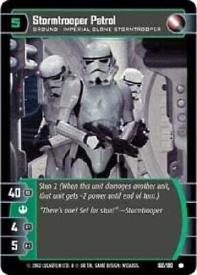 STAR WARS TCG WOTC A NEW HOPE STORMTROOPER PATROL 160/180 FOIL GEM