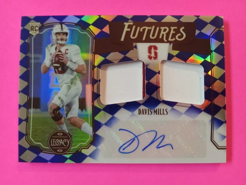 Davis Mills 2021 Legacy 16/25 RPA Dual Patch 2 Color