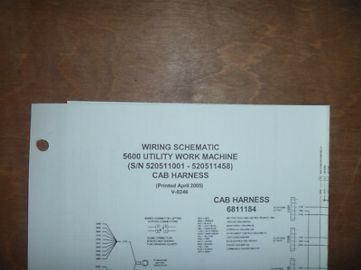 Bobcat 5600 Utility Work Machine Electrical Wiring Diagram Schematic
