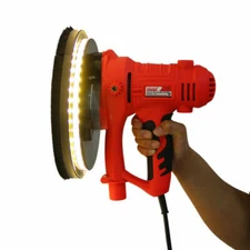 Electric Wall Polishing Machine Drywall Sander LED Light+Vacuum Bag 1250W 220V