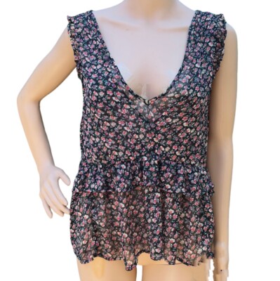 Ameri　CAMILA SHEER CUT TOP CAMILA SHEER CUT TOP