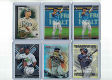 2022 Wander Franco Rookie (6) Card Lot Stadium Club, Bowmans Best Refractor etc.