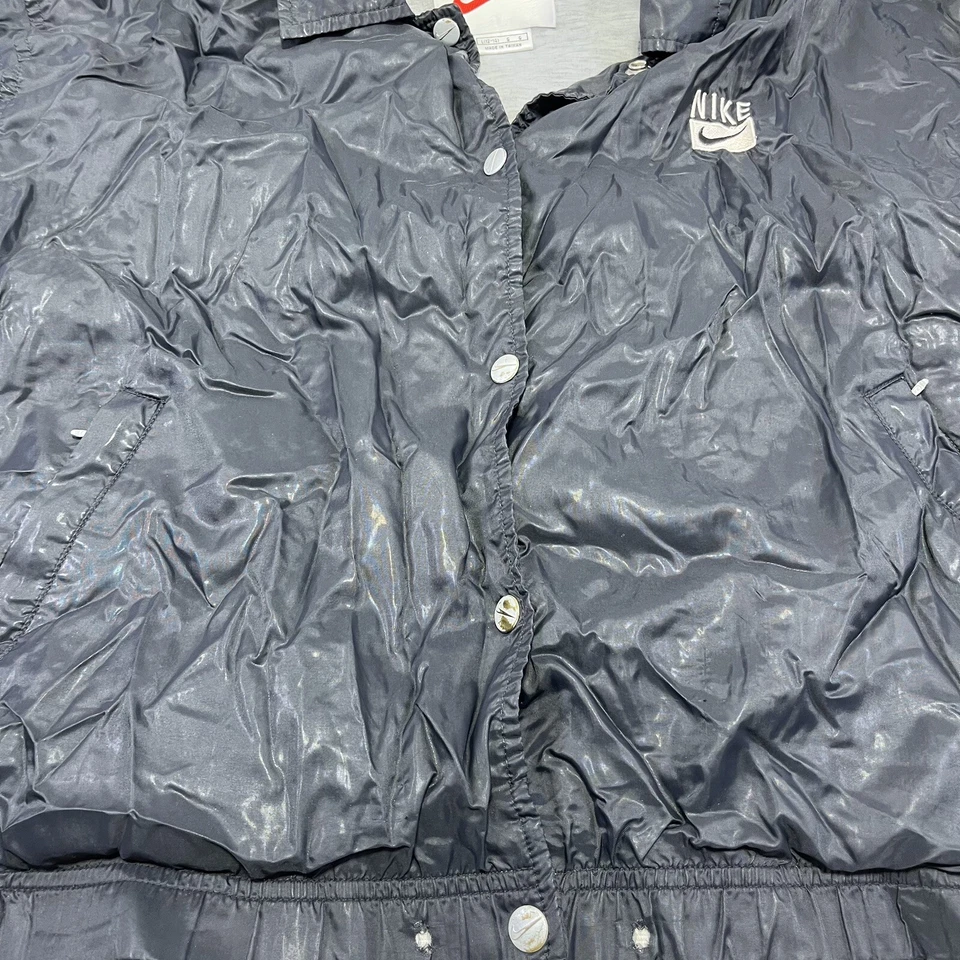 Vintage 90s Nike Size Youth/Adult Large (12-14) Windbreaker Jacket Snap Read - Image 2 of 4