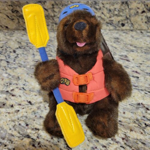 California Adventure Grizzly Bear Plush Disney River Run Rafting Life Jacket 8”