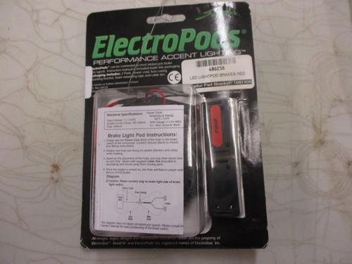 Street FX Electro Pod Brakes/Rectangle / Red L-15 - Picture 3 of 3