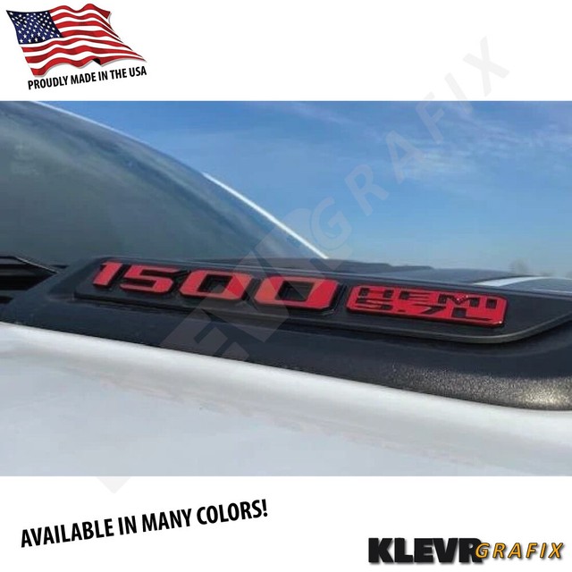 Sport Hood Emblem Vinyl Decal Badge Overlay fits 2019 2020 RAM 1500