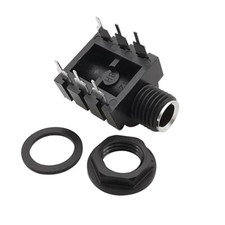 6.35mm Jack 1/4" 6Pin Stereo Female Headphone Socket Audio Plug 6.35 Microphone