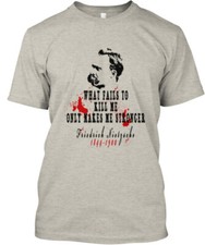 Nietzsche Famous Quote Philosophy Thinker Made In USA Graphic T-Shirt