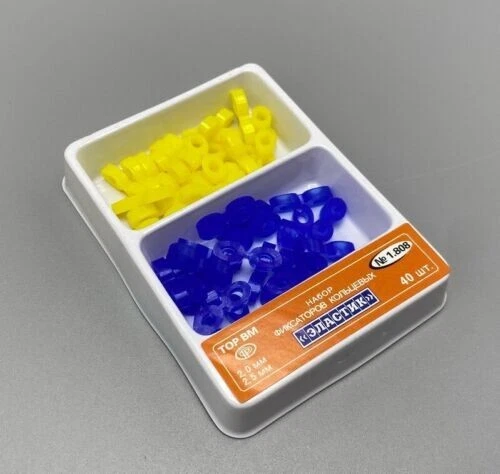 Juego de cuñas de fijación de goma elástica dental matriz matrices presa compuesto suave duro Foto 4 de 4