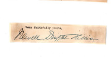 Newell Dwight Hillis (1858–1929) Signed Clip Autographed / Minister, Philosopher