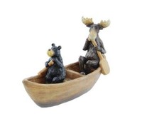 Bear & Moose Canoeing Figure, 6-inch, New, Free Shipping on sale Bear & Moose Canoeing Figure, 6-inch, New, Free Shipping on sale