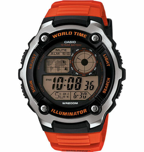 Casio AE2100W-4AV, World Time Watch, Chronograph, 200 Meter WR, 5 Alarms,  79767027063 | eBay