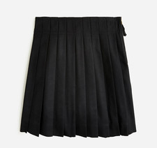 New CREWCUTS 55 Girls Size 6 Pleated Skirt in Twill - Black