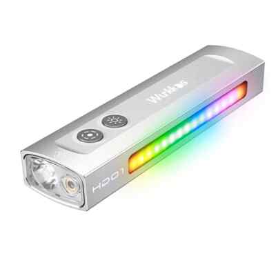Flashlight 1200 LM with Green Light White Light and 90CRI Side RGB Lights IP65
