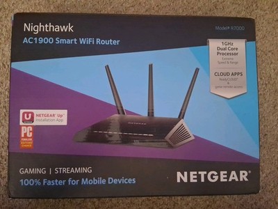 Netgear Nighthawk Ac1900 Router Model R7000 In Box! Gaming Streaming