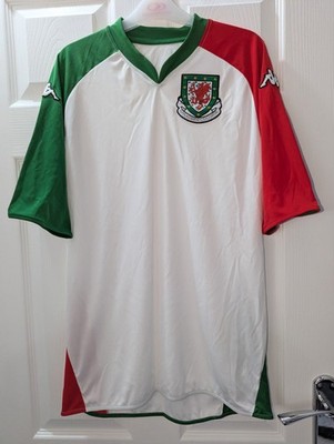 Wales Nationalmannschaft Drittes Fußballtrikot 2007/08. Herren groß.