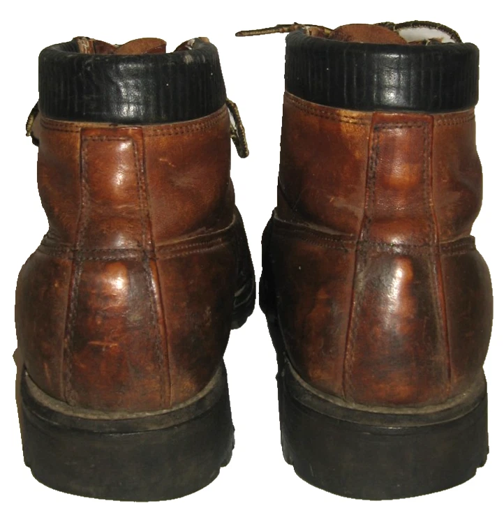 VtG 60s LL BEAN Maine Brown Leather Hiking Mountaineering Utility Work Boot 10.5 - Image 3 of 4