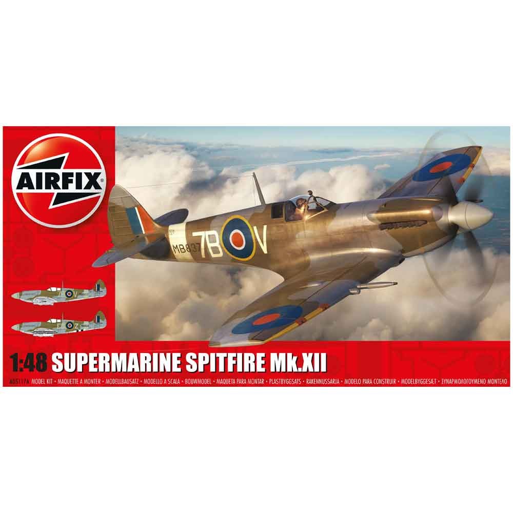 Airfix A05117A 1:48 British Fighter Aircraft Supermarine Spitfire Mk.XII - Image 6